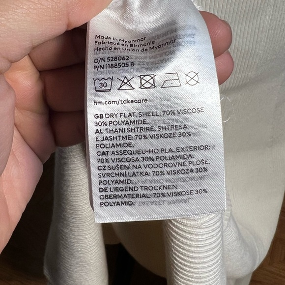 BNWT - H&M Strapless Dress, Cream, XL - Picture 5 of 7